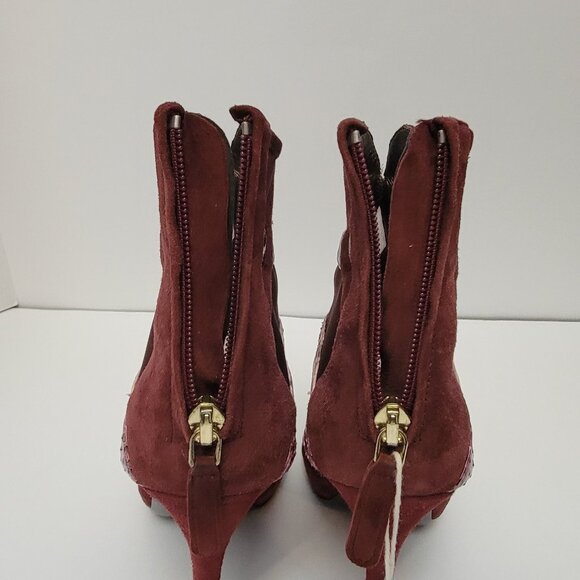 ROBERTO CAVALLI Python, Suede and Mesh Ankle Boots - Picture 8 of 14